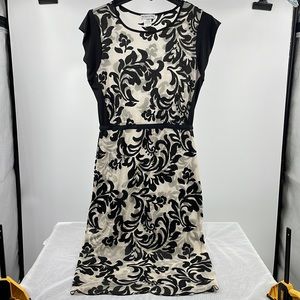 Kokoon embroidered black sheer baroque statement dress Size Medium
